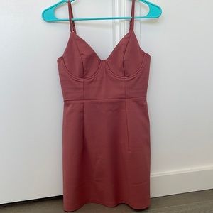 Princess Polly Novella Dress (Rose)